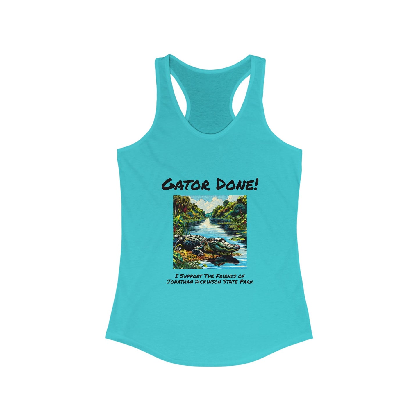 Gator Done - Ideal Racerback Tank