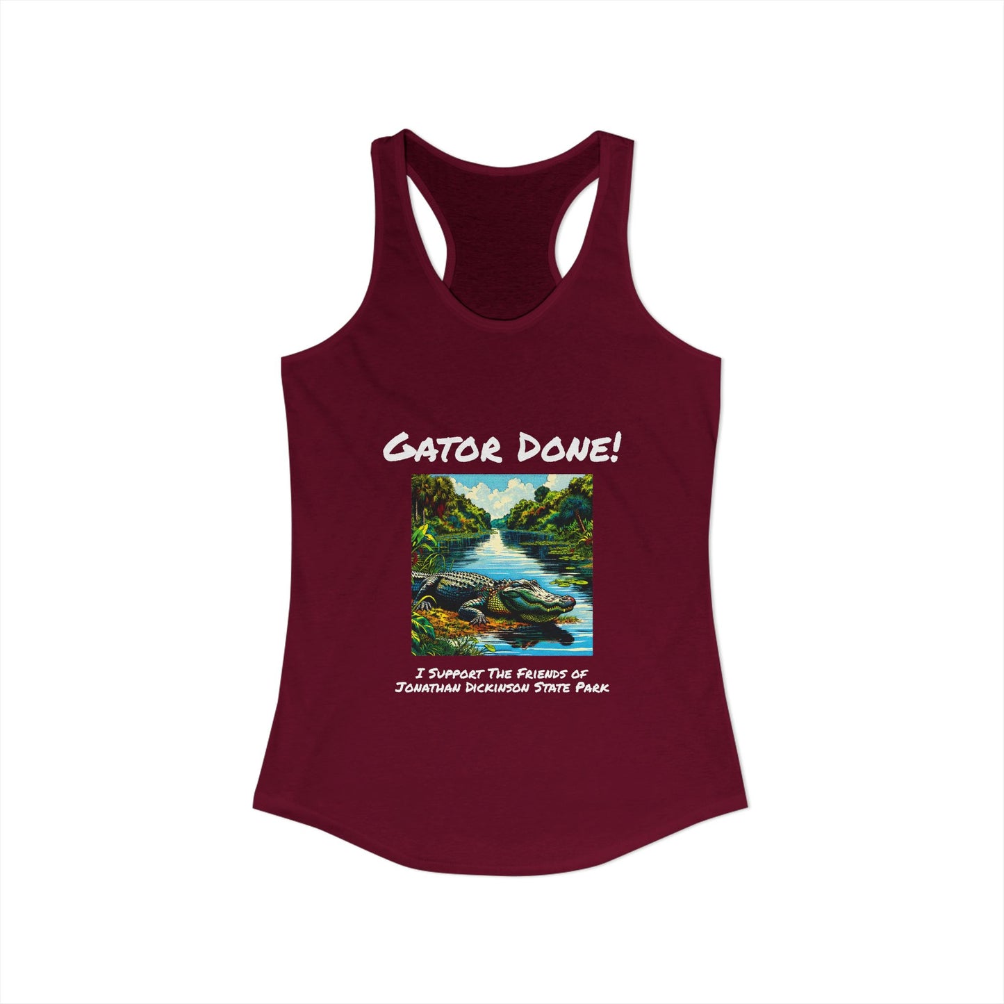 Gator Done - Ideal Racerback Tank