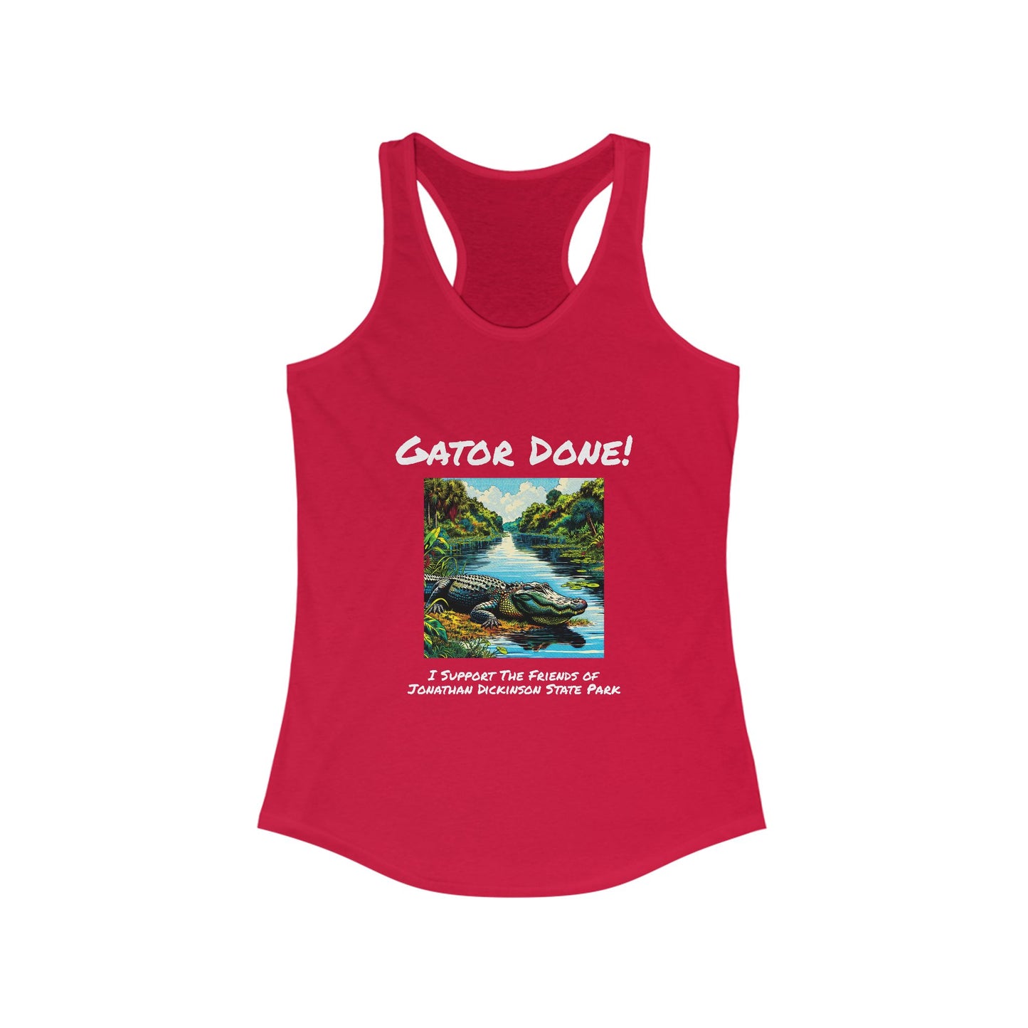 Gator Done - Ideal Racerback Tank