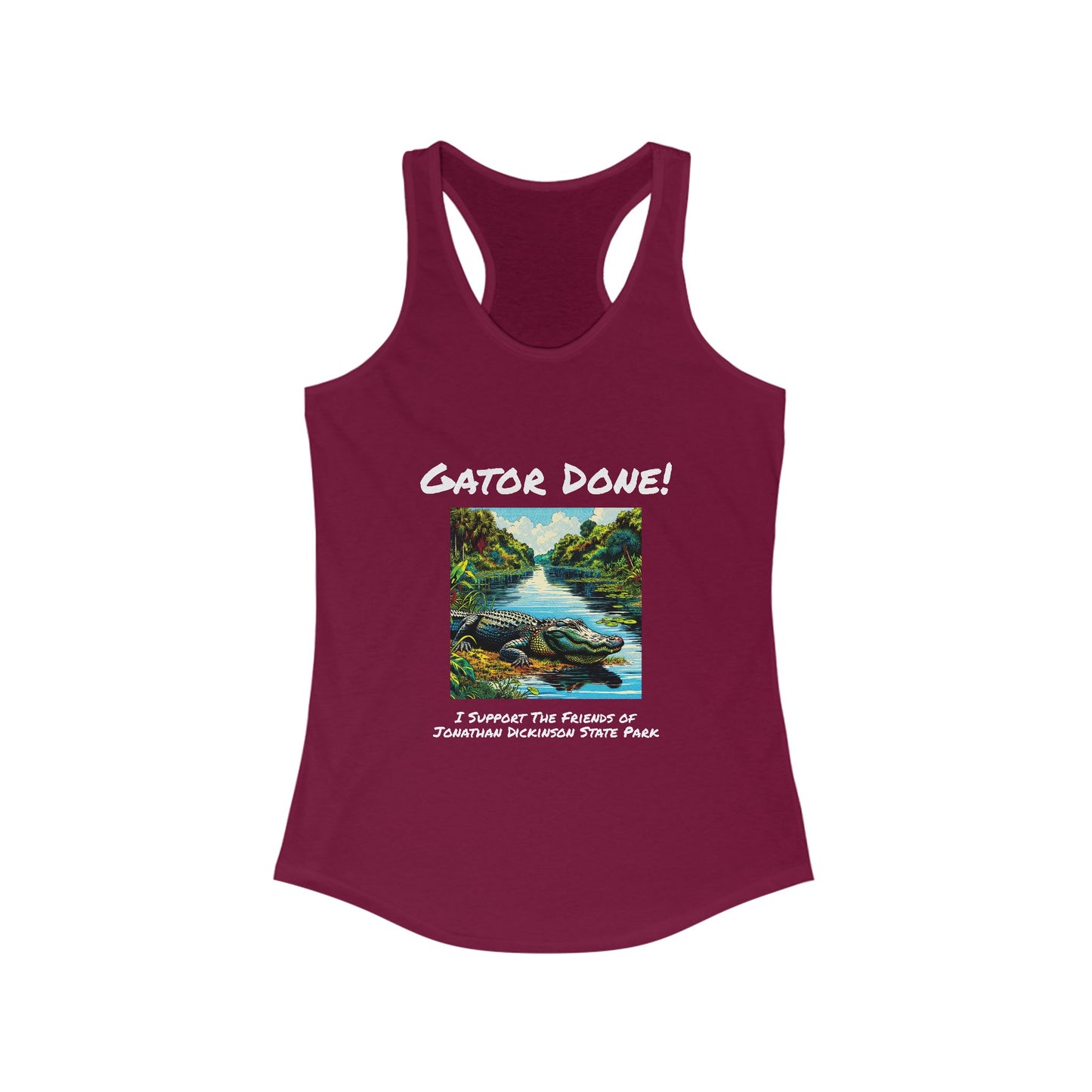 Gator Done - Ideal Racerback Tank