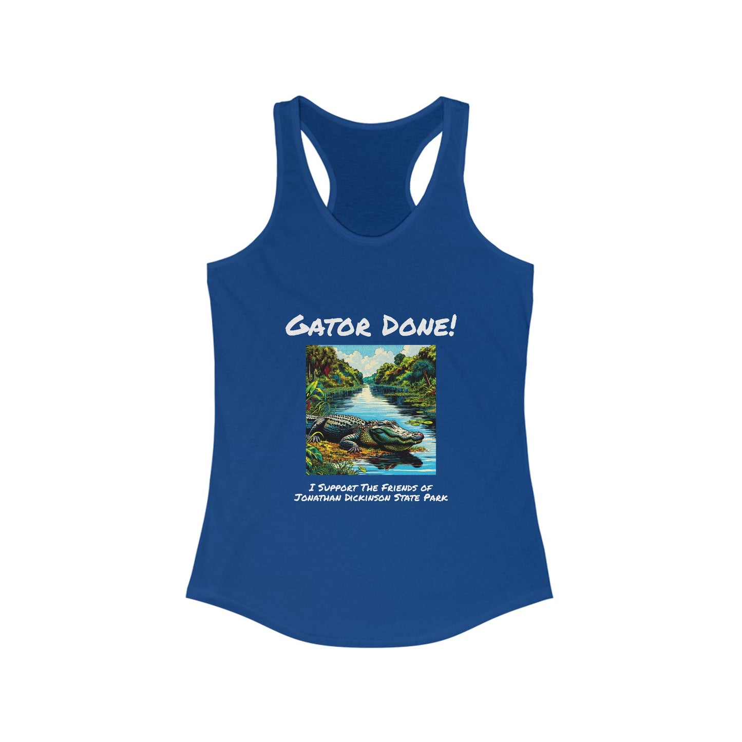 Gator Done - Ideal Racerback Tank