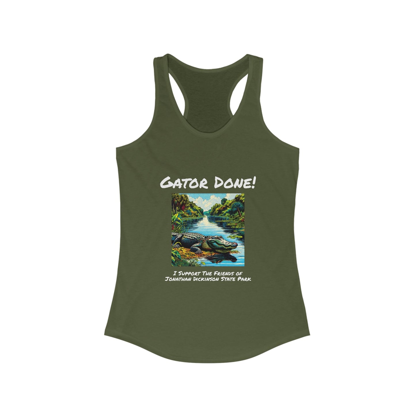 Gator Done - Ideal Racerback Tank