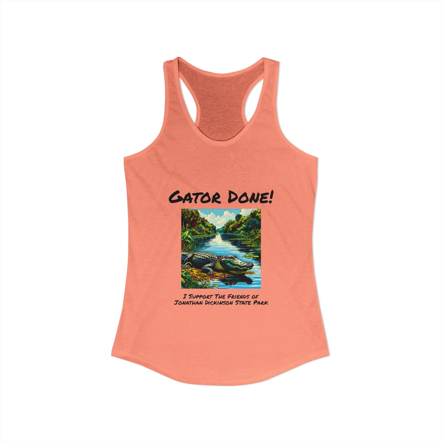 Gator Done - Ideal Racerback Tank
