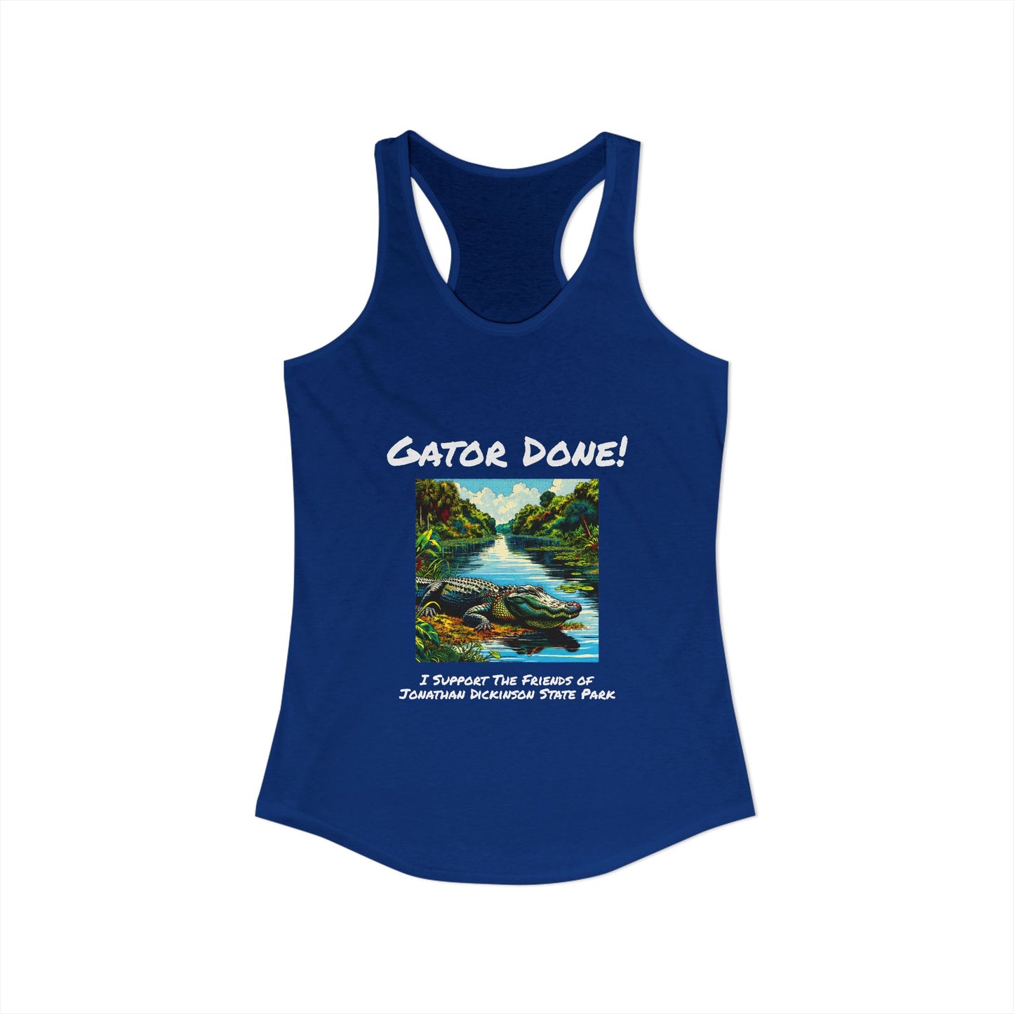 Gator Done - Ideal Racerback Tank
