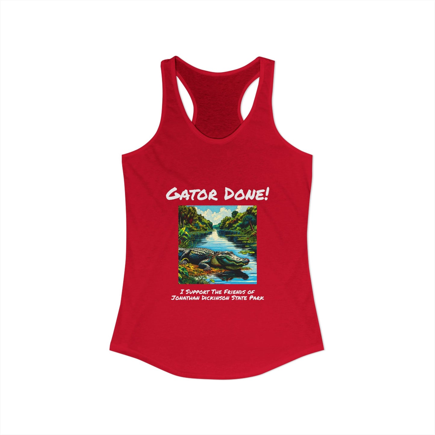 Gator Done - Ideal Racerback Tank
