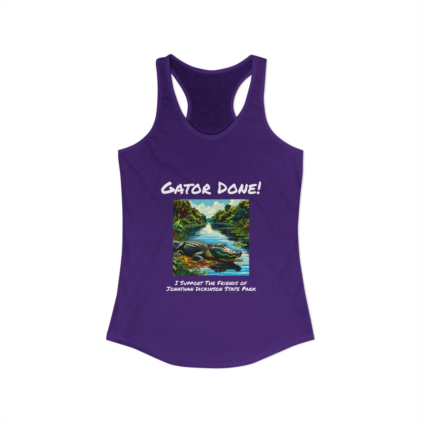 Gator Done - Ideal Racerback Tank